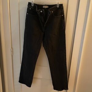 Madewell Curvy 90s Straight Jean - Faded Black
